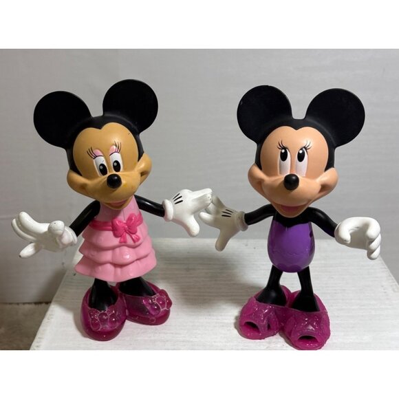2 Disney Minnie Mouse Bow-Tique Snap N Style Dolls Outfit Shoes - Picture 3 of 11
